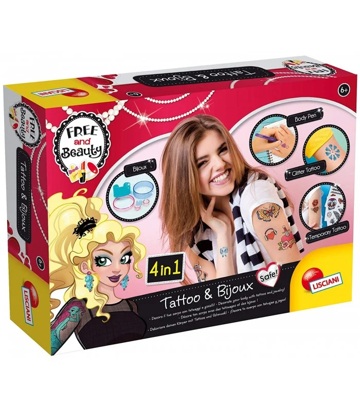 Free E Beauty Glitter Tattoo E Body Decoration 4 In 1
