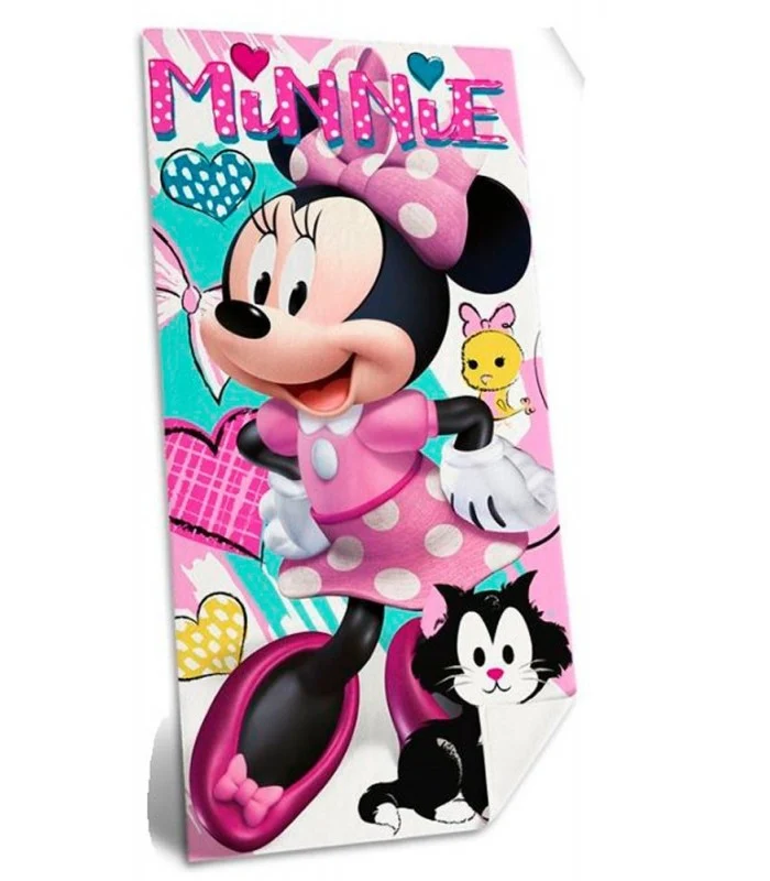 Telo Mare Minnie In Cotone 70 X 140 Centimetri