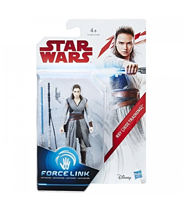 Star Wars Collect Force Link Personaggio Rey Jedi Traininig