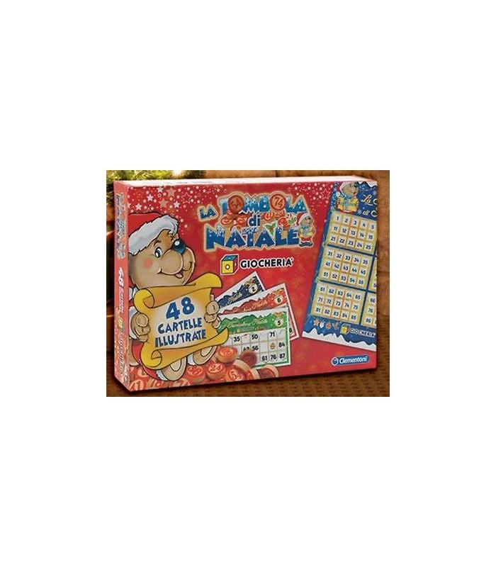 Tombola Di Natale Con 48 Cartelle Illustrate
