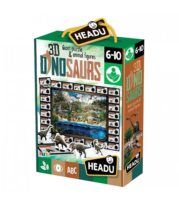 Dinosaurs 3d Con Puzzle Da 210 Pezzi