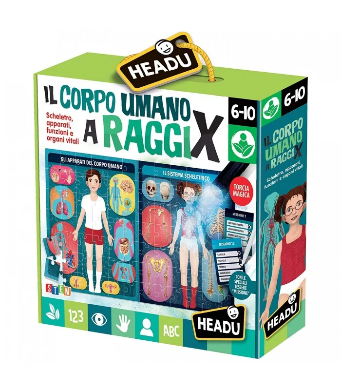 Il Corpo Umano A Raggi X Con Puzzle 84 Pezzi