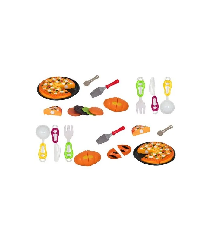 Happy Pizza Con Accessori E Velcro 2 Modelli