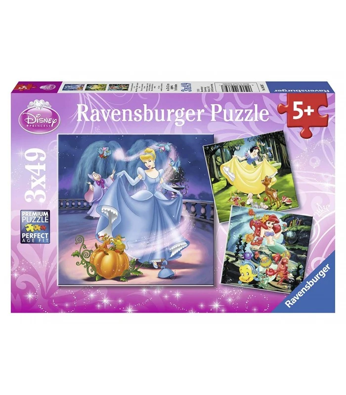 Puzzle Principesse Disney 3x49 Pezzi