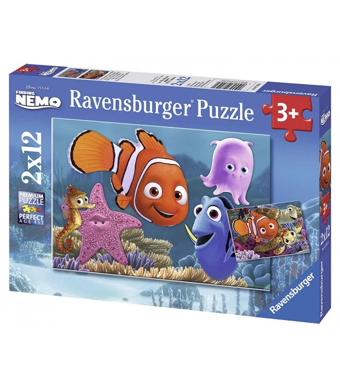 Puzzle Alla Ricerca Di Nemo 2x12 Pezzi