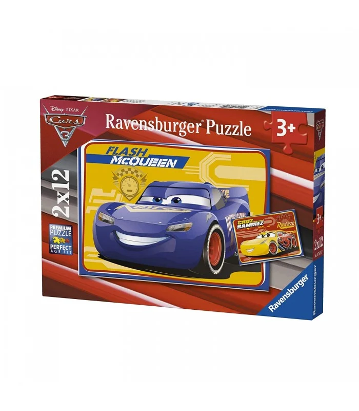 Puzzle Cars 3 Flash Mcqueen 2x12 Pezzi