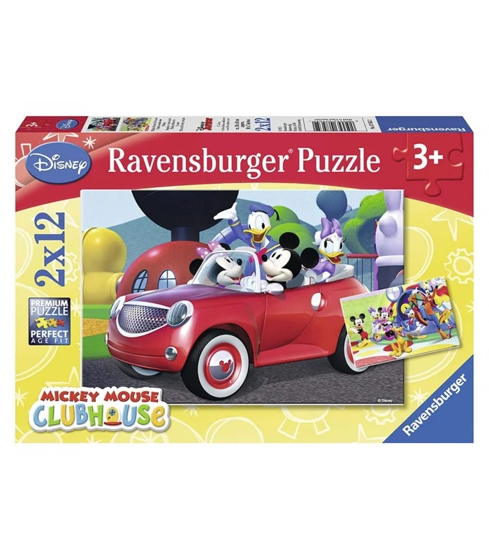 Puzzle Topolino E Co 2x12 Pezzi