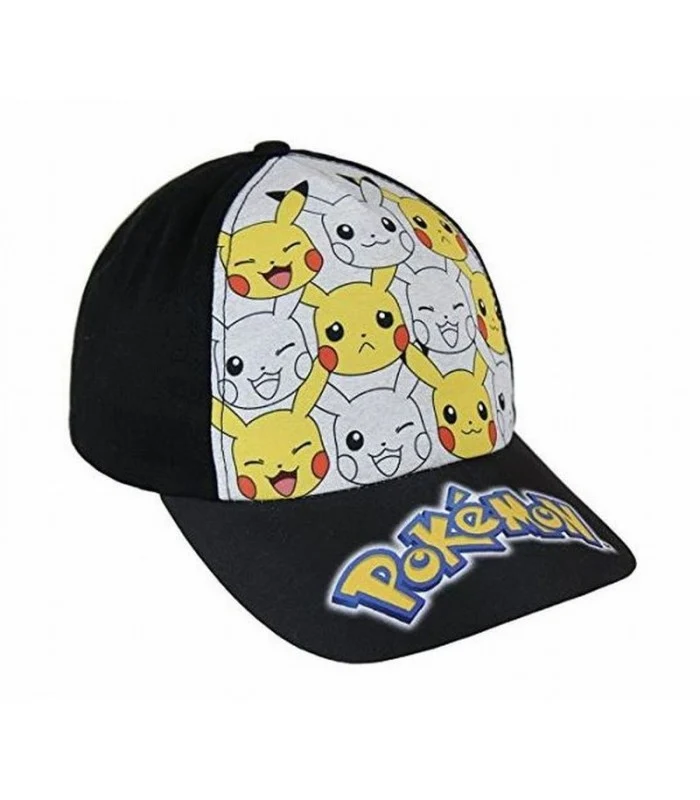 Cappello Visiera Pokemon Nero
