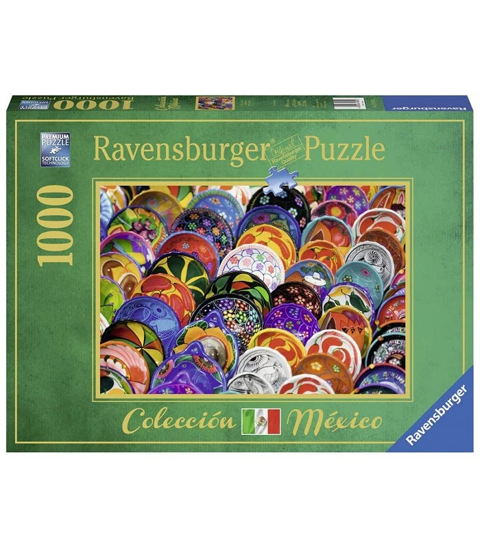 Puzzle Colorful Plates 1000 Pezzi