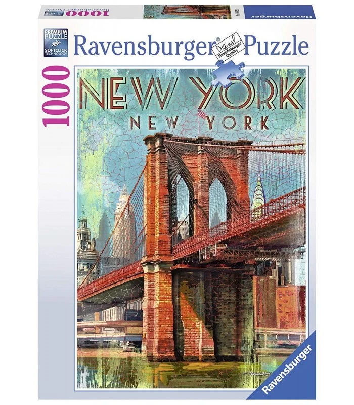 Puzzle Retro New York 1000 Pezzi