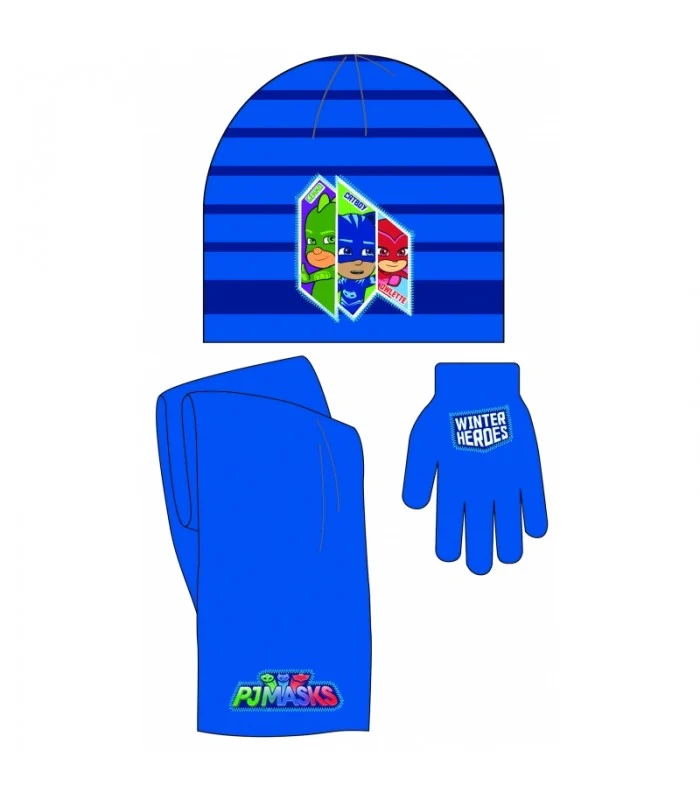 Pj Masks Set Invernale Cappello Guanti E Sciarpa
