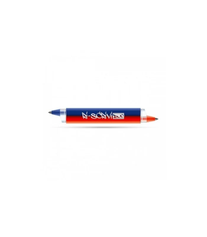 Penna Con Inchiostro Gel Cancellabile Rossa-Blu