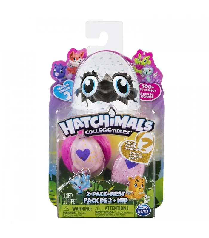 Hatchimals Colleggtibles Serie 2 Confezione 2 Uova Con Nido
