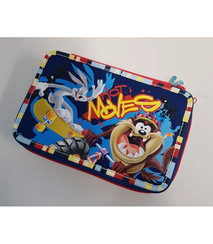 Astuccio 3 Zip Looney Tunes