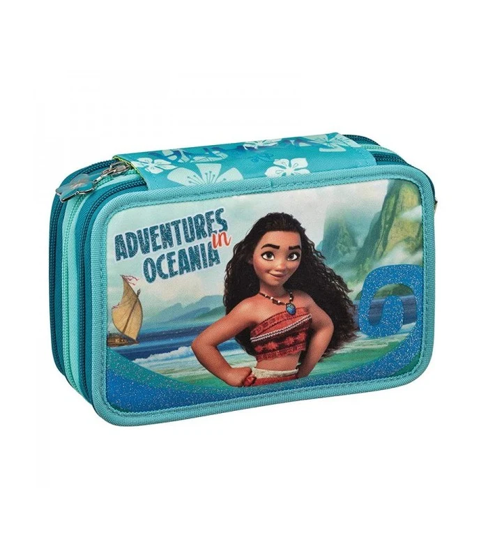 Astuccio 3 Zip Disney Vaiana