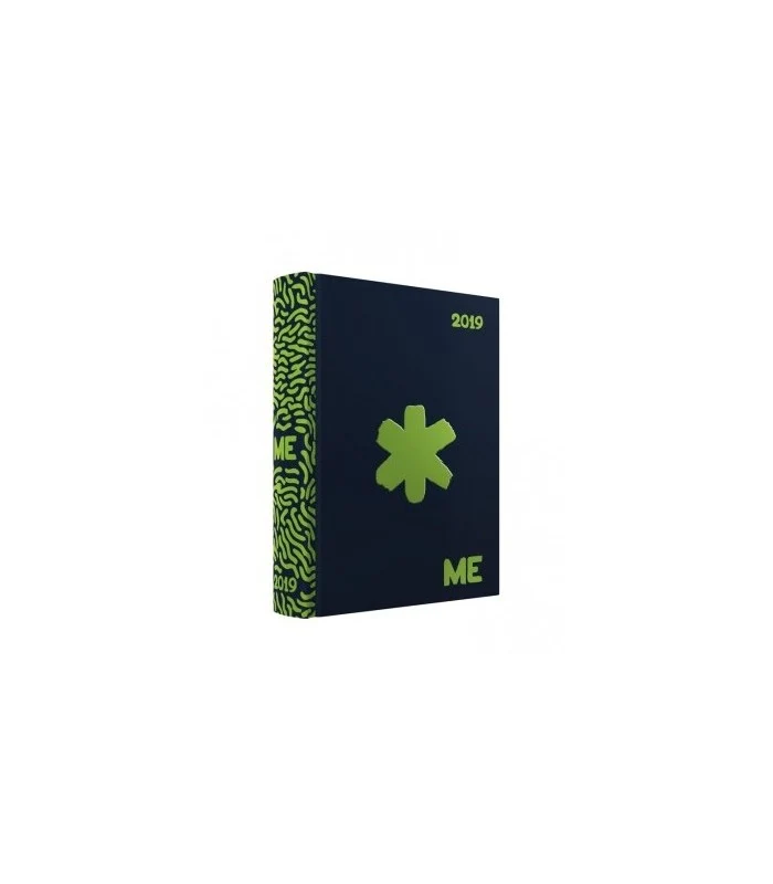 Diario 16 Mesi Mini Me My Evolution Blu Scuro E Verde 2019