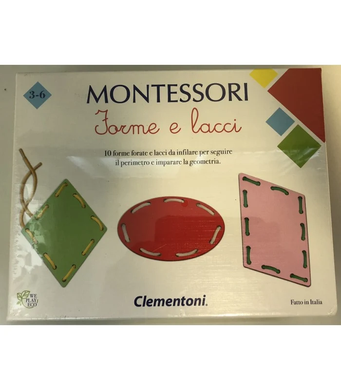 Clementoni Montessori- Forme E Lacci
