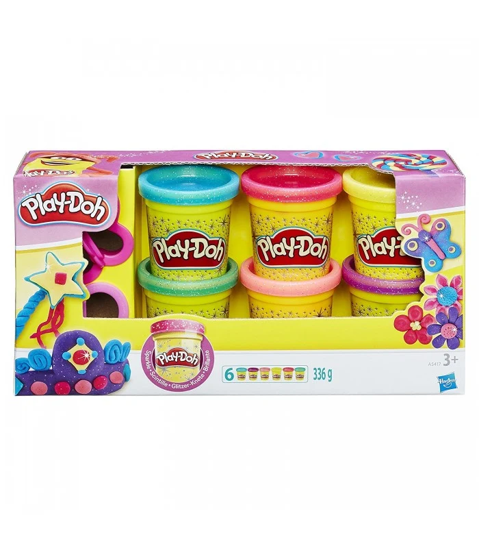 Play-Doh Sparkle 6 Vasetti