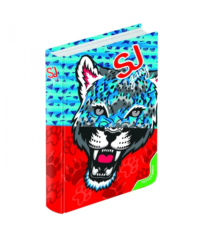 Diario Standard 10 Mesi Sj Gang Wild Fashion Tiger Azzurro E Rosso