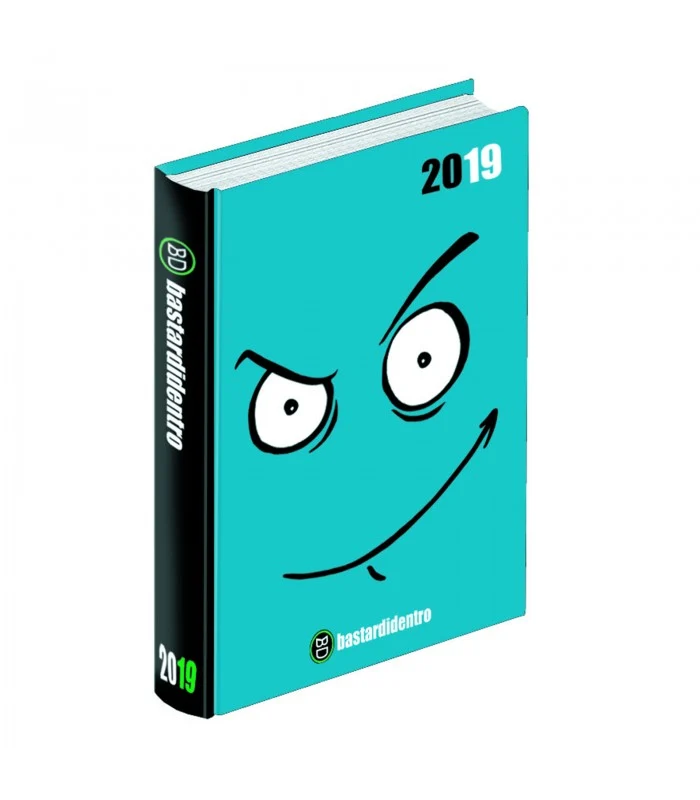Diario Pocket Compact 16 Mesi Bastardi Dentro Azzurro 2019