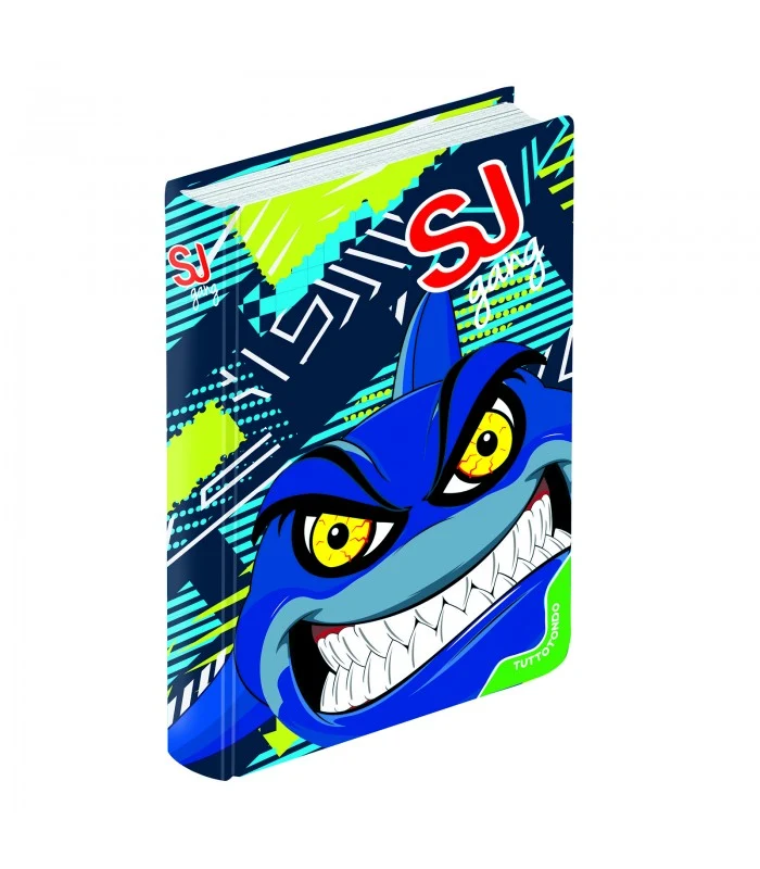 Diario Standard 10 Mesi Sj Gang Animali Squalo Blu E Azzurro