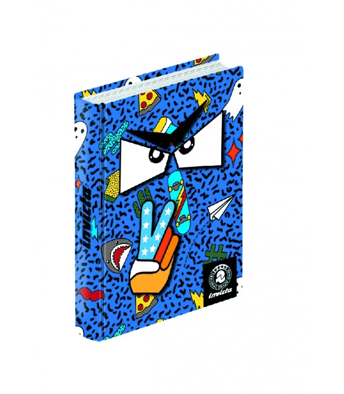 Diario Pocket 16 Mesi Invicta Face Blu Chiaro Con Mano