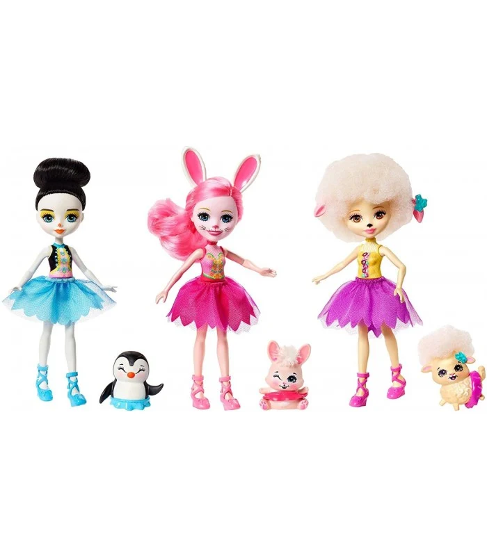 Enchantimals 3 Bambole Amiche Ballerine