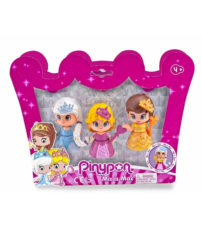 Pinypon Confezione Con 3 Principesse