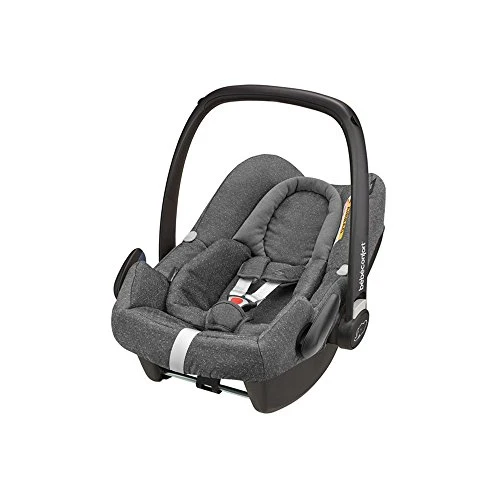 Bébé Confort Ovetto Rock Seggiolino Auto Omologato I- Size E Trasporto Aereo, Gruppo 0+ Per Bambini Da 45-75 Cm, 0-12 Mesi, Cuscino Riduttore Ergonomico, Sparkling Grey