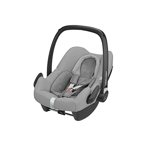 Bébé Confort Ovetto Rock Seggiolino Auto Omologato I- Size E Trasporto Aereo, Gruppo 0+ Per Bambini Da 45-75 Cm, 0-12 Mesi, Cuscino Riduttore Ergonomico, Nomad Grey