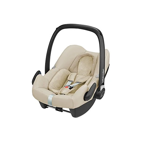 Bébé Confort Ovetto Rock Seggiolino Auto Omologato I- Size E Trasporto Aereo, Gruppo 0+ Per Bambini Da 45-75 Cm, 0-12 Mesi, Cuscino Riduttore Ergonomico, Nomad Sand