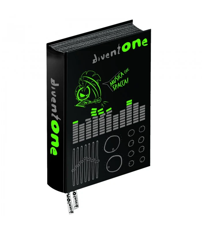 Diario Pocket 16 Mesi Special Diventone Nero E Verde
