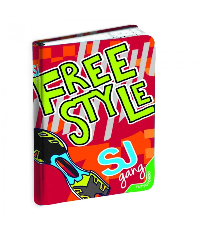 Diario Agenda 10 Mesi Seven Sj Gang Boy Rosso Free Style