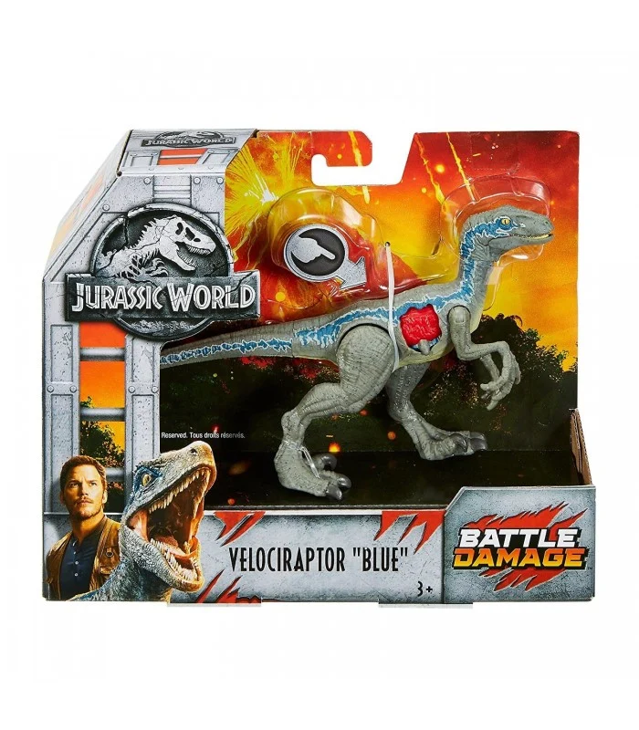 Jurassic World Ferite Da Combattimento - Dinosauro Velociraptor Blue