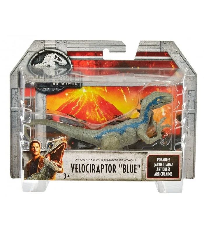 Jurassic World Attacco Giurassico - Velociraptor Blu