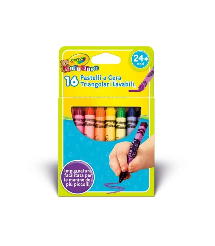 Crayola 16 Pastelloni Triangolari Mini Kids