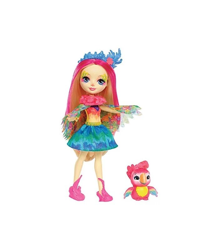 Enchantimals Bambola Peeki Il Pappagallo E Sheeny