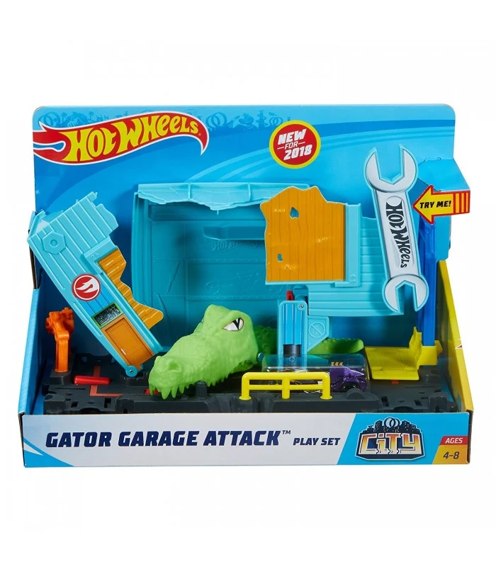 Hot Wheels City Playset Garage Dell'Alligatore