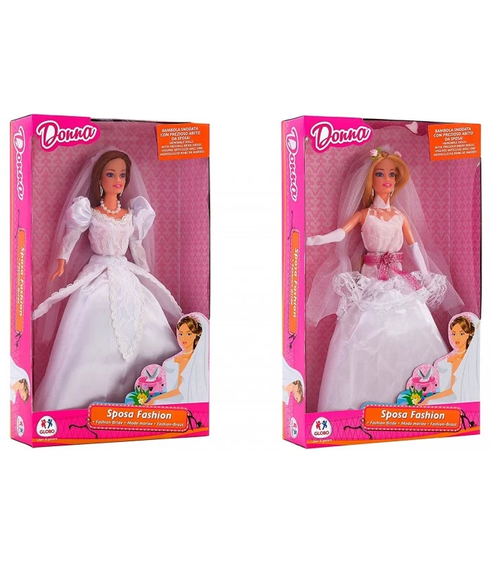 Bambola Fashion Sposa Snodata 2 Modelli