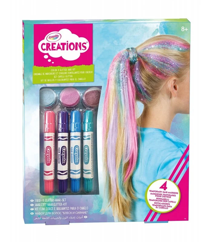 Crayola Creations Set Capelli Glitter