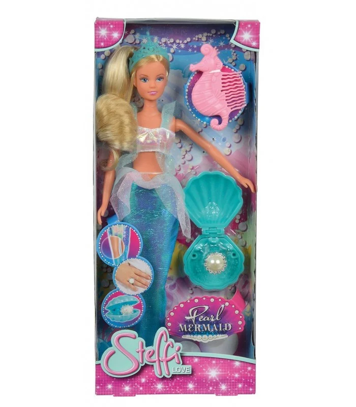 Bambola Steffi Love Sirena Con Perla Pettine E Anello