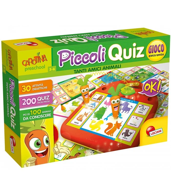 Carotina Piccoli Quiz Tanti Amici Animali