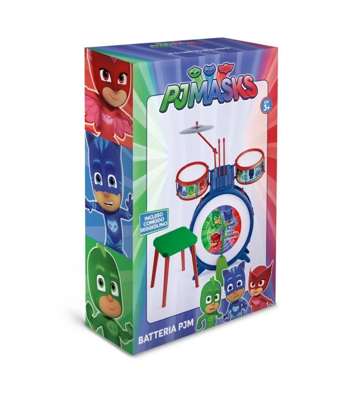 Pj Mask Batteria Con Sgabello