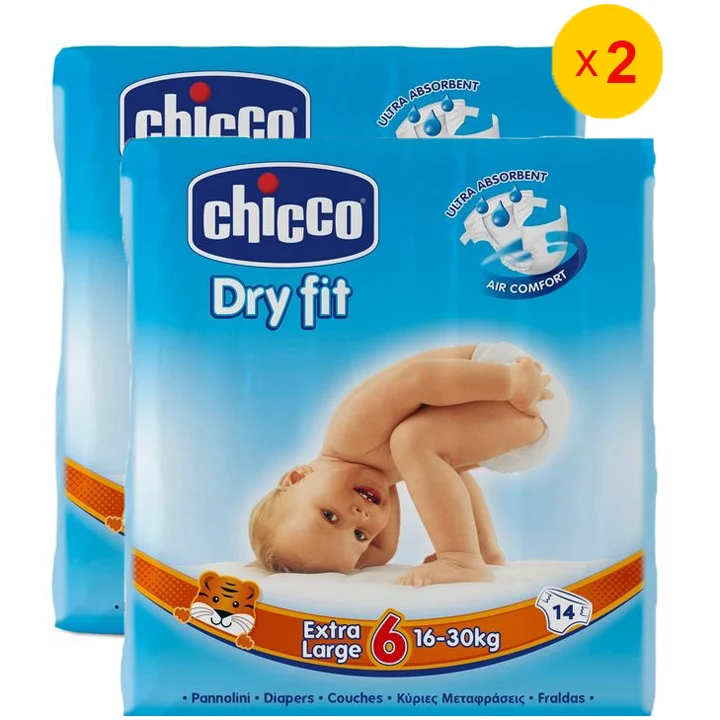 Pannolini Chicco Dry Fit Extra Large 16-30 Kg Formato Maxi (28pz)