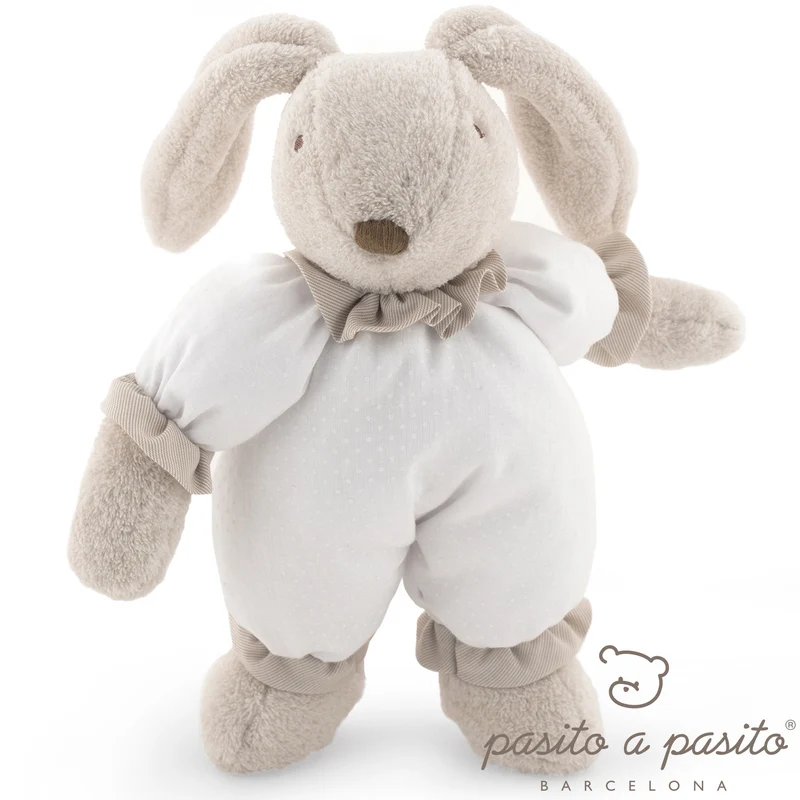 Coniglietto Peluche Pasito A Pasito Beige