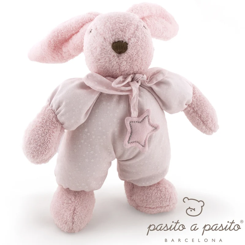 Coniglietto Peluche Pasito A Pasito Rosa