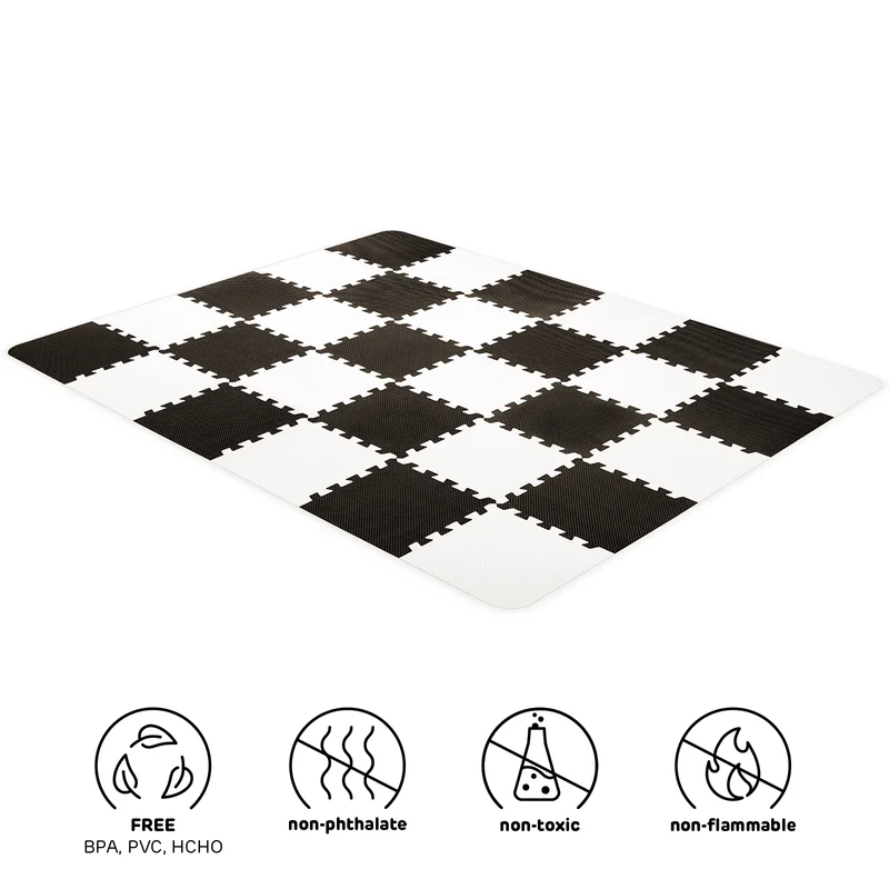 Kinderkraft Tappeto Puzzle Foam Luno Nero