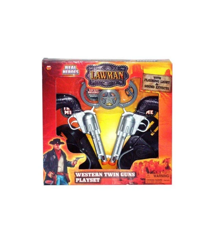 Playset 2 Pistole Cowboy Con Fodero
