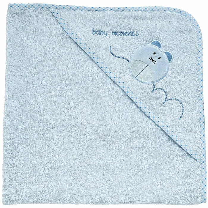 Accappatoio Chicco Quadrato In Spugna Topolino 0m+ Azzurro
