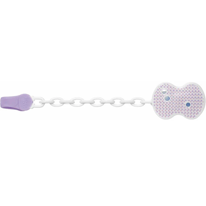 Clip Chicco Con Catenella Lilla